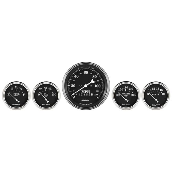 AutoMeter Auto Meter Gauge Kit 5 pc. 3 3/8in and 2