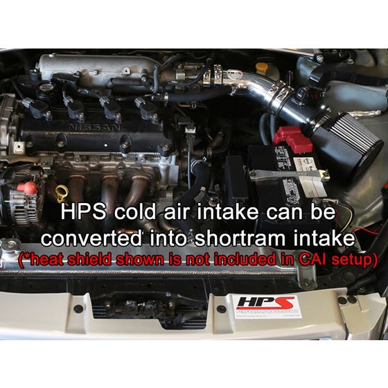 HPS Polish Cold Air Intake Kit Cool Long Ram CAI-3