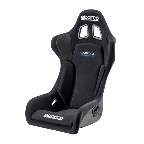 Sparco Grid Q Racing Seats, Black/Black Cloth with