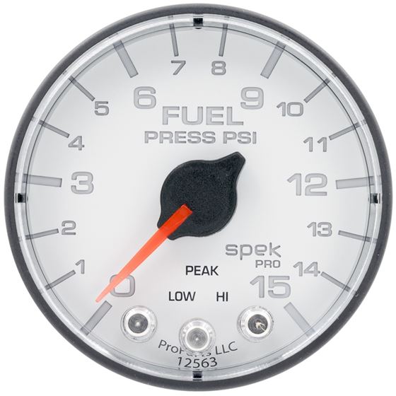 AutoMeter Spek-Pro Gauge Fuel Press 2 1/16in 15psi