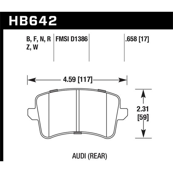 Hawk Performance HPS 5.0 Brake Pads (HB642B.658)