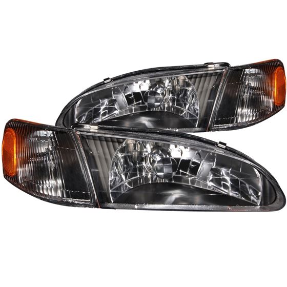 ANZO 1998-2000 Toyota Corolla Crystal Headlights B