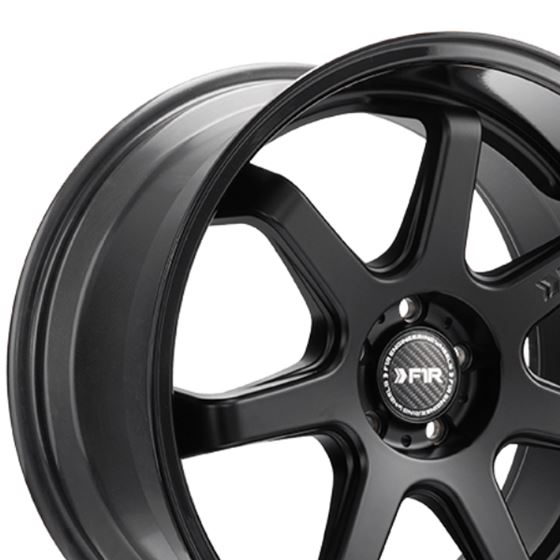 F1R FC7 18x8.5 - Matte Black/Gloss Black Lip Wheel