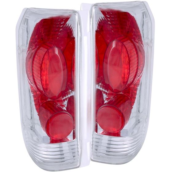 ANZO 1989-1996 Ford F-150 Taillights Chrome (21106