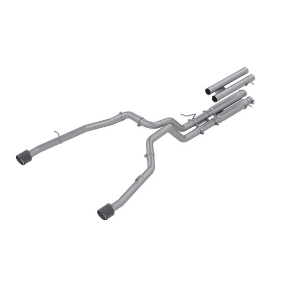 MBRP 3in. Cat Back Dual Split Rear T304 with Carbo