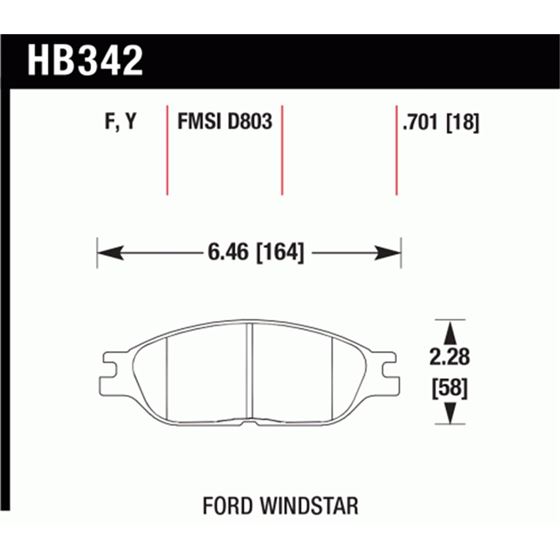 Hawk Performance LTS Brake Pads (HB342Y.701)