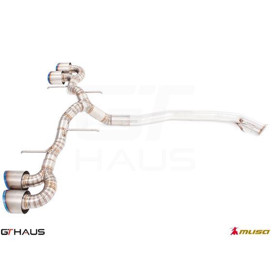 GTHAUS GT2 Racing Exhaust (Dual Side)- Titanium- N