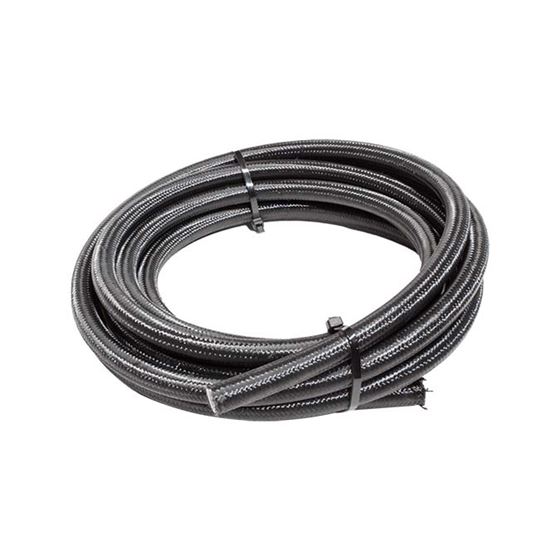 Snow 8AN Braided Stainless PTFE Hose - 15ft (Black