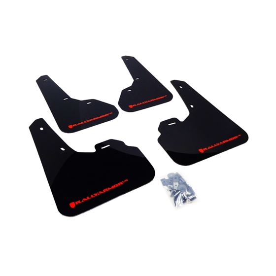Rally Armor Black Mud Flap/Red logo for 2010-2013