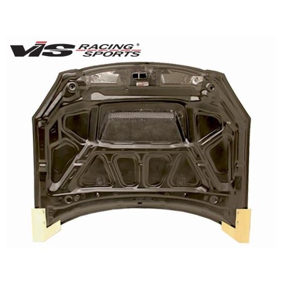 VIS Racing Invader Style Black Carbon Fiber Hood-3