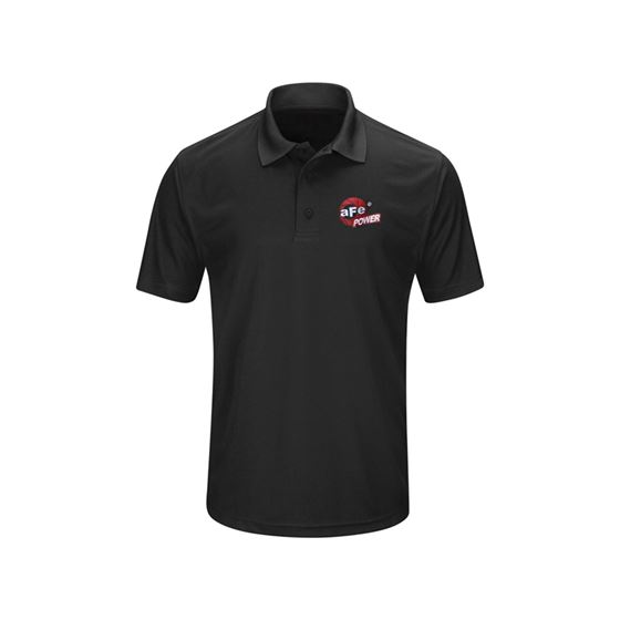 aFe POWER Short Sleeve Corporate Polo Shirt Black