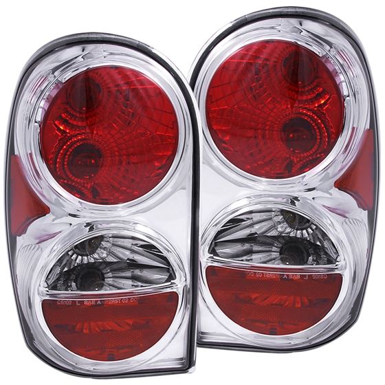 ANZO 2002-2007 Jeep Liberty Taillights Chrome (211