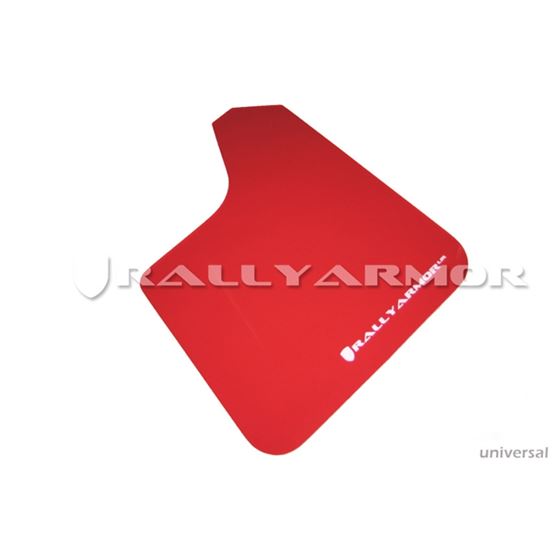 Rally Armor Red Mud Flap/White Logo(MF12-UR-RD/WH)