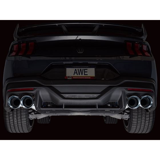 AWE Track Edition Catback Exhaust w/ Quad Chrom-3