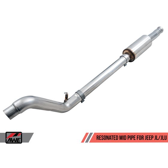 AWE Resonated Mid Pipe for Jeep JL/JLU 3.6L (3015-