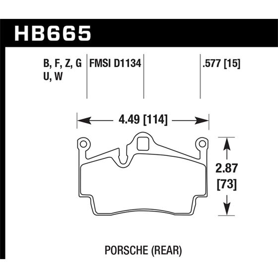 Hawk Performance ER-1 Disc Brake Pad (HB665D.577)