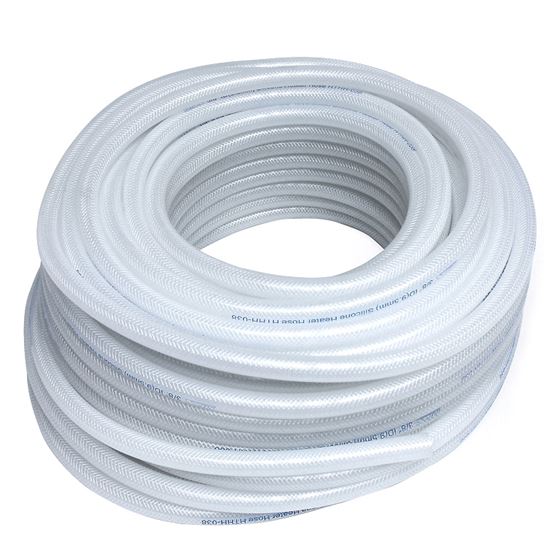 HPS 1/4" ID Clear high temp reinforced silico