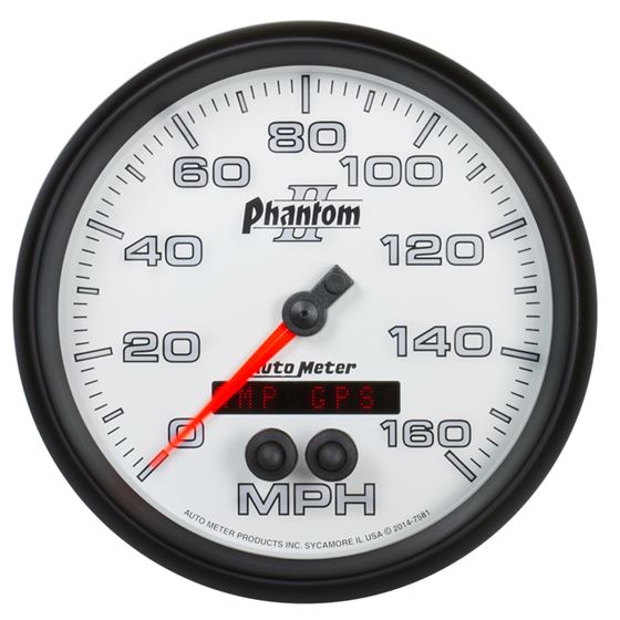 AutoMeter Phantom II 5in 0-140MPH In-Dash Electron