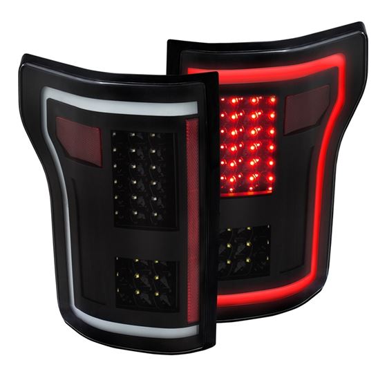 ANZO 2015-2017 Ford F-150 LED Taillights Black (-3