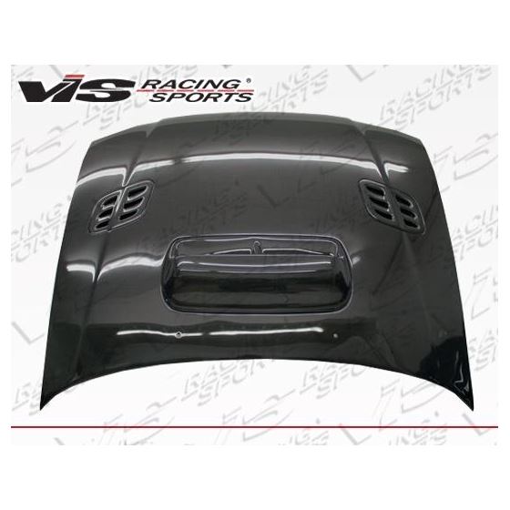 VIS Racing STI Style Black Carbon Fiber Hood