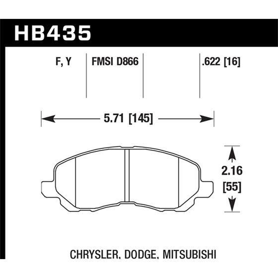 Hawk Performance LTS Brake Pads (HB435Y.622)