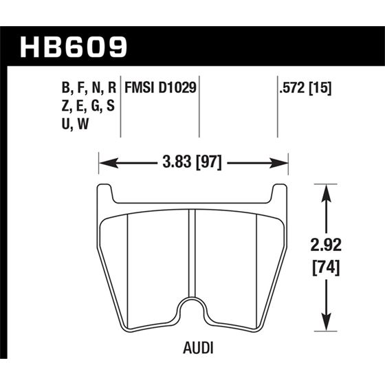 Hawk Performance ER-1 Disc Brake Pad (HB609D.572)