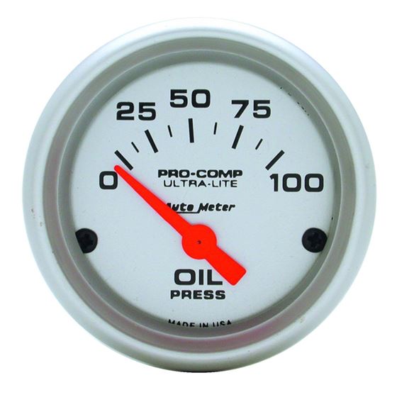 AutoMeter Ultra-Lite 52mm 0-100 PSI Electronic Oil