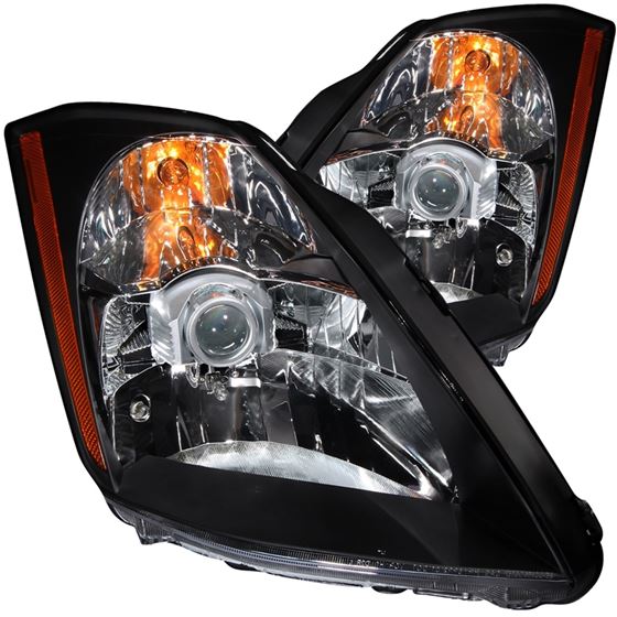 ANZO 2003-2005 Nissan 350Z Crystal Headlights Blac