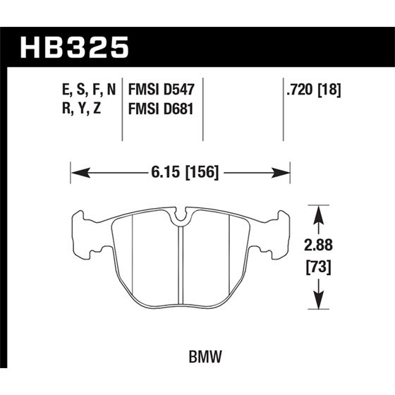 Hawk Performance LTS Brake Pads (HB325Y.720)