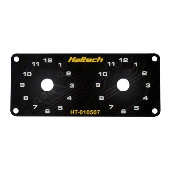Haltech Dual Switch Panel Only - includes Yellow k
