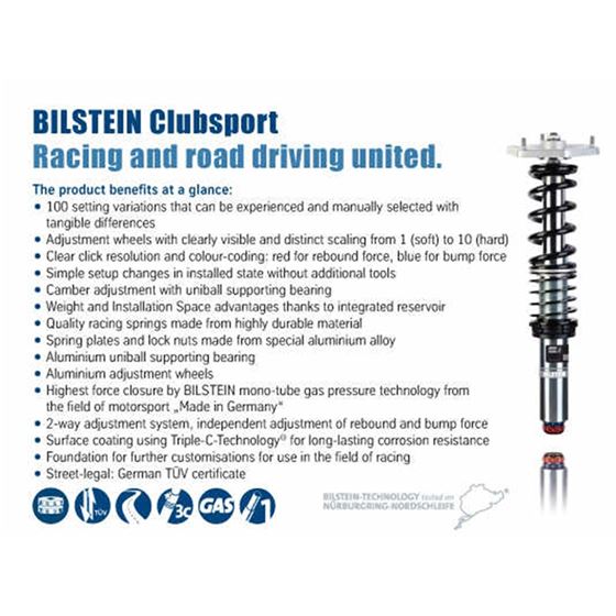 Bilstein Bilstein Clubsport-Suspension Kit (48-253