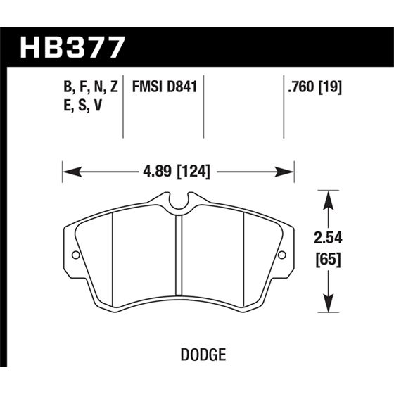 Hawk Performance Blue 9012 Brake Pads (HB377E.760)