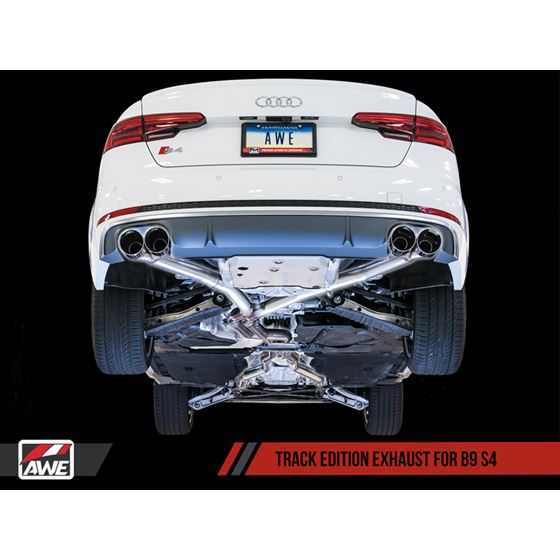AWE Track Edition Exhaust for Audi B9 S4 - Non-3