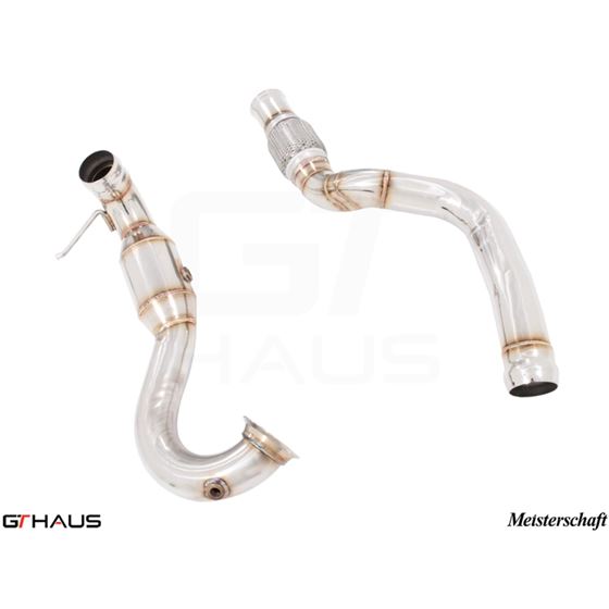 GTHAUS Turbo-Back (outlet) Down Pipe - catless- St