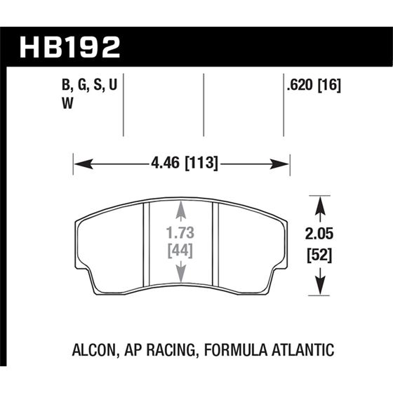 Hawk Performance DTC-80 Disc Brake Pad (HB192Q.620