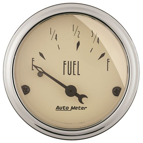 AutoMeter 2in 73 E/8-12 F Antique Beige Fuel Level