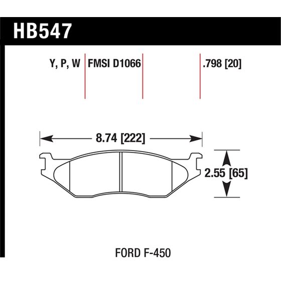 Hawk Performance LTS Brake Pads (HB547Y.798)