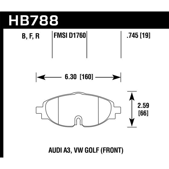 Hawk Performance HPS Brake Pads (HB788F.745)